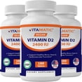 thumbnail image 1 of Suplemento vitamático de vitamina D2 60 mcg (2400 UI) 180 tabletas, 1 of 6