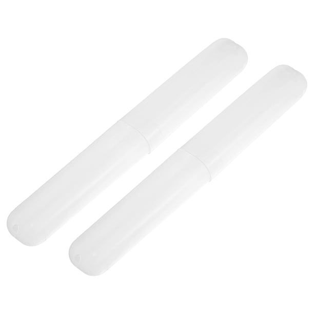 Estuches para Cepillos de Dientes Unique Bargains 2 Uds Blanco 19x2.7cm