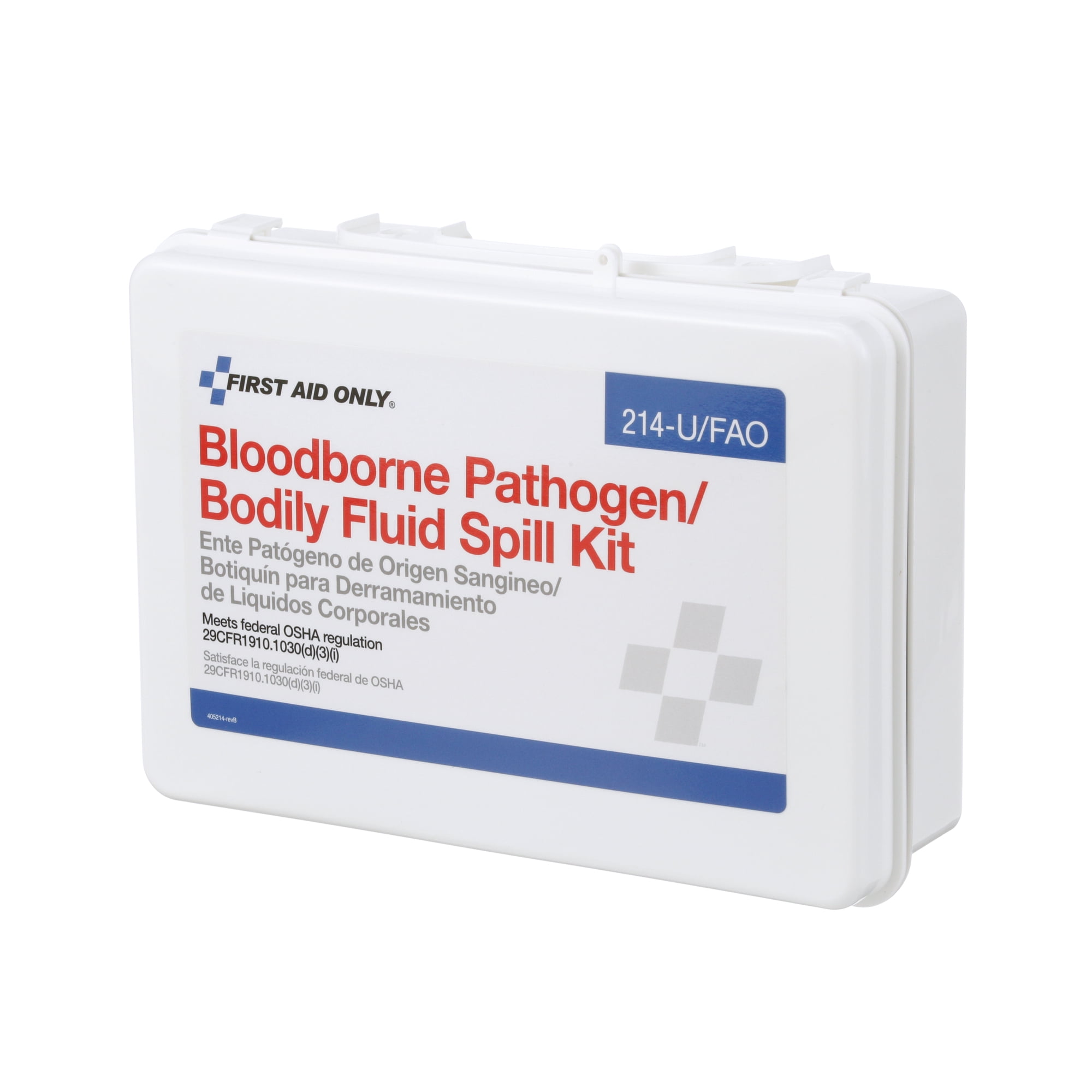 First Aid Only 214UFAO Bloodborne Pathogen/Bodily Fluid Spill Cleanup Kit, 2.5" x 9" x 8"