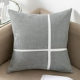 thumbnail image 5 of Decorative Throw Pillow for Sofa Bed Chair, Modern Textured Accent Cushion with Geometric Cross Design for Refined Home Styling, 5 of 10