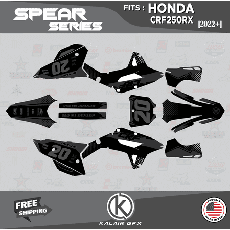 Kalair GFX Graphics Kit for Honda CRF250RX (2022+) Spear Series Kalair GFX Graphics Kit for Honda CRF250RX (2022+) Spear Series
