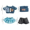 thumbnail image 3 of Sinyiin 17cm Plush Doll Sweater Pants Figure Doll Dressingup Accessory Doll Clothes Set, 3 of 19