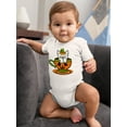 thumbnail image 2 of Pumpkin Cup With A Cat Bodysuit Infant -Rose Khan Designs,  18 Months, 2 of 4