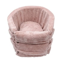 Unique Bargains Dog Car Seat Seat Adjustable Straps for Medium Small Sized Puppy Cat Seat Pets Soft Non Slip Bottom Pink