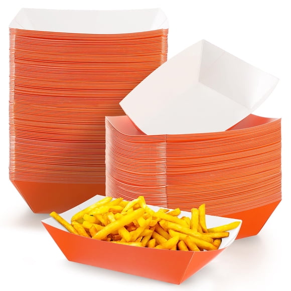 Bandejas desechables para nachos Yinkin de 2 libras, 100 unidades, Kraft