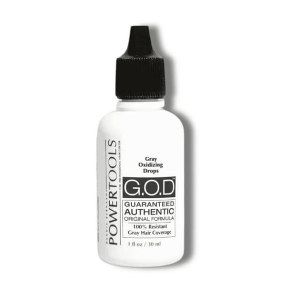 GOD, The Original Gray Oxidizing Drops | Customize To Any Level For Excellent Results, Everytime l Mix Directly Into Formula For Guaranteed Grey Coverage (1 Fl Oz)