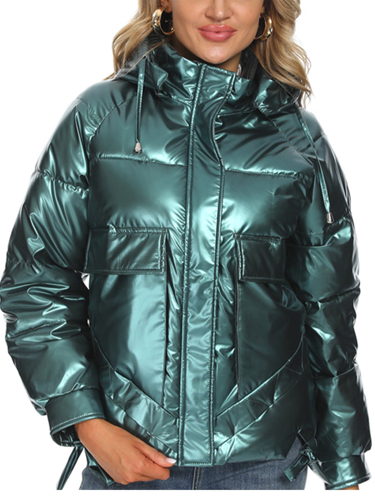 Women Winter Chunky Puffer Down Jacket 