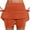 Orange 2, variant on FAIWAD Quick Dry Athletic Skorts for Women Golf Tennis Mini Skirt High Waisted Stretch Summer Skirts with Inner Shorts