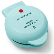 Nostalgia MWF5AQ MyMini Personal Electric Waffle Maker, Aqua