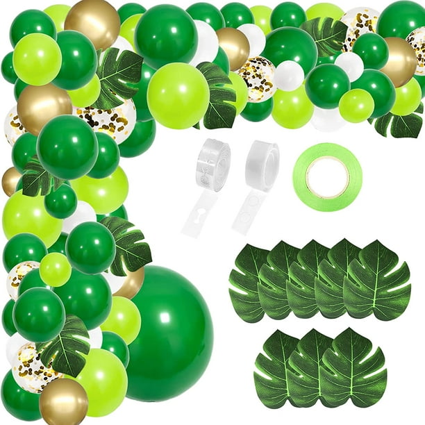 Ballons d'anniversaire avec nombre « 30 » 35 cm vert