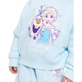 thumbnail image 3 of Frozen Toddler Girls Crewneck Sweatshirt and Wide Leg Pants Set, 2 Piece, Sizes 12M-5T, 3 of 10