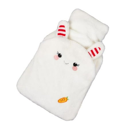 

Panda Superstore PS-HEA3763901-KELLY00742-RP 1 Liter Hot Water Bottle for Hot & Cold Therapy with Soft Plush Cover Cute Rabbit