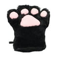 thumbnail image 3 of Fgnfyis 1PC Winter Gloves for Women Women Winter Cat Fingerless Cosplay Performance Convertible Mittens Plush Warm Black, 3 of 4