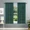 Hunter Green, variant on Gorgeous Home Linen 2-pc Semi-Sheer Mint Green Faux Silk See-Through Curtain Rod Pocket Panels 55" wide x 63" long each pc