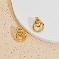 thumbnail image 4 of Gold Geometric Drop Dangle Earrings for Women Long Link Dangle Earrings Jewelry Gift, 4 of 6