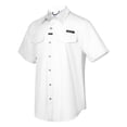 thumbnail image 2 of Men’s UPF 50+ Short Sleeve UV Protection Fishing Shirt, Breathable and Quick Dry White XXL, 2 of 7