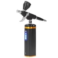thumbnail image 3 of Kit de aerógrafo Ticfox inalámbrico recargable de mano 0,01 pulgadas 25PSI pistola pulverizadora automática negra para tatuaje Graffti, 3 of 14