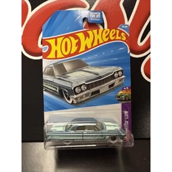 2026 Hot Wheels ‘64 Impala From E USA Card In Blister in hand