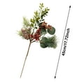 thumbnail image 3 of Artificial Christmas Tree Picks 18 Inch Pine Branches Stems with Pinecones and Red Holly Berries for Xmas Party Flower Arrangements Holiday Home Garden Decor Greenery Sprays, 3 of 5