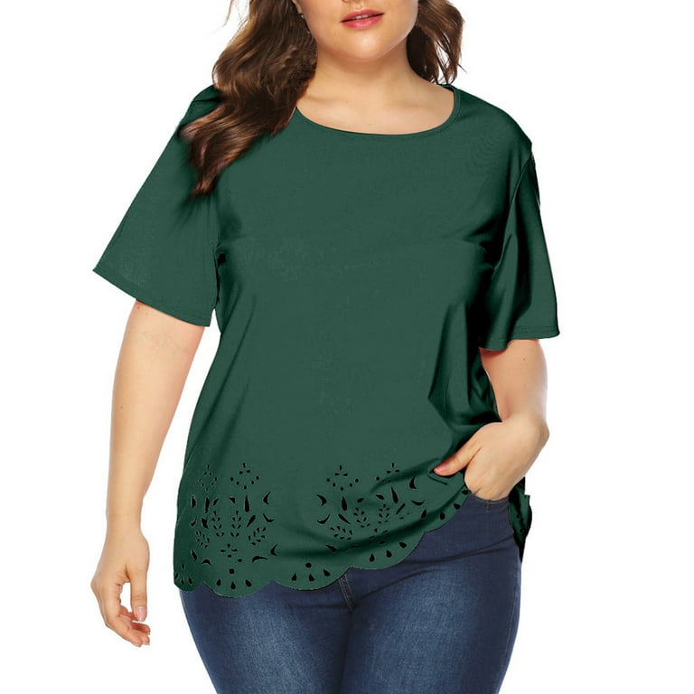 Women's plus on sale size tops clearance