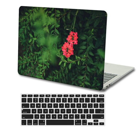 KSK KAISHEK Hard Protective Shell Case Cover Compatible with MacBook Pro 16" with XDR Display Type C + Black Keyboard Cover Model: A2141 (Flower 0497)