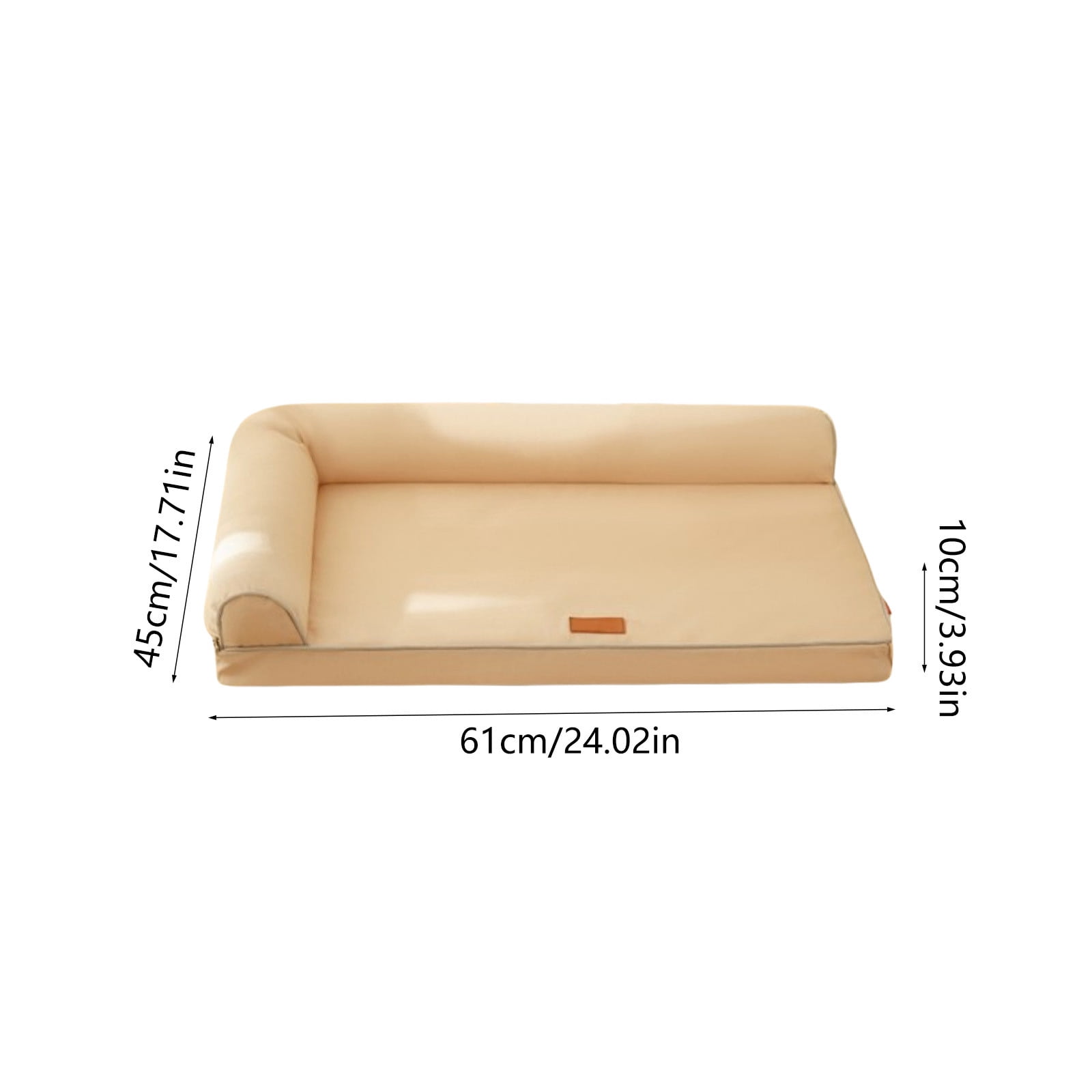 Sleeping Mat All‑Season Dog Couch Non Slip Waterproof Bottom Removable Washable Cover Portable Pet Sofa for Floor Crate