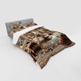 thumbnail image 2 of Ambesonne Classic Bedding Set 4 Pcs, Grandiose Room Scene Print, Calking, Ginger and Blue, 2 of 2