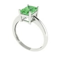 thumbnail image 2 of Solitaire Engagement Ring for Women - 1.75ct Simulated Green Diamond in 14K White Gold Promise Ring, 2 of 6