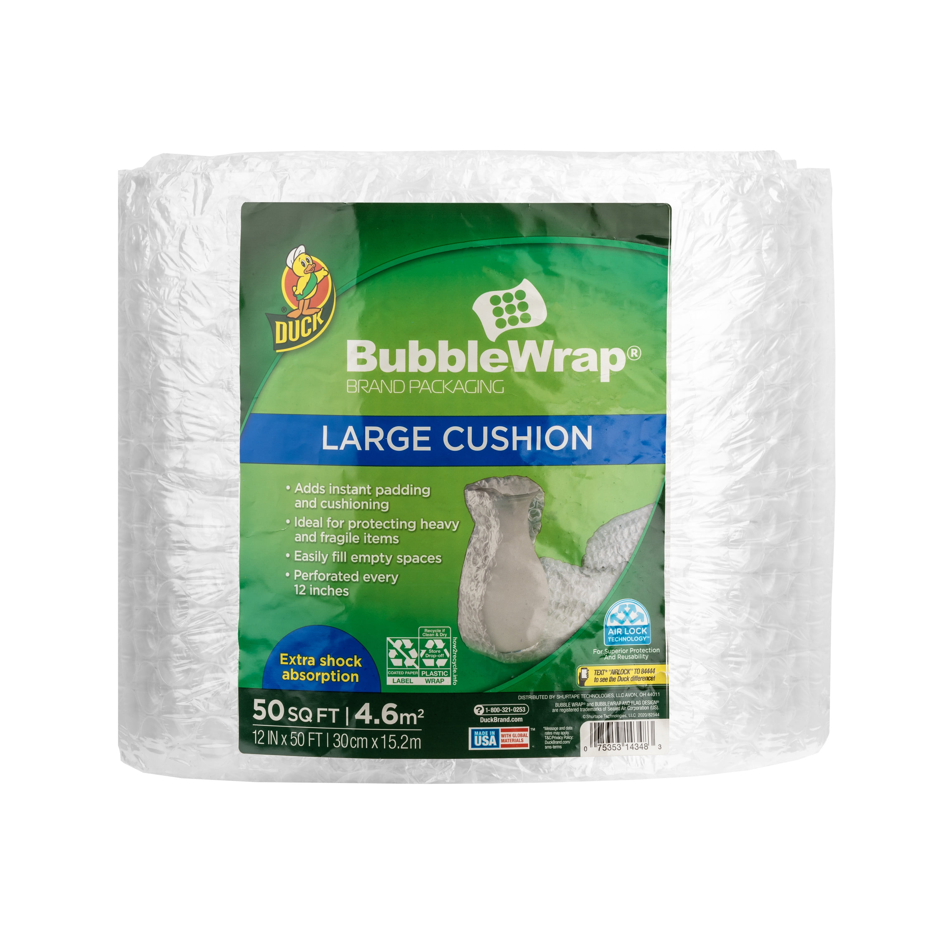 12 Inch x 72 Feet Bubble Cushioning Wrap Thicker & Durable for Moving Shipping Packing Boxes Supplies Hedume Bubble Cushioning Wrap Small Bubble Easy to Tear