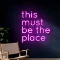 thumbnail image 2 of Handmadetneonsign This Must Be The Place Neon Sign, This Must Be The Place LED Light, Custom Name Neon Light, Wall Décor, 2 of 5