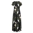 thumbnail image 3 of Baikeli Liquidation d'Été Robes Robes d'Été pour Femmes 2024 Robe Soleil à Imprimé Floral Tunique à Col Rond Ensembles Robe Portefeuille Moulante Robe Maxi Extraterrestre Robes de Printemps, 3 of 5