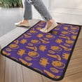 thumbnail image 4 of Halloween Witch Hats Bats and Pumpkins Door Rugs,Washable Non Slip Door Mats Indoor,Decorative Door Mats,Entry Mat Indoor for Entrance,Bedroom,Kitchen,Bathroom,30"x17", 4 of 6