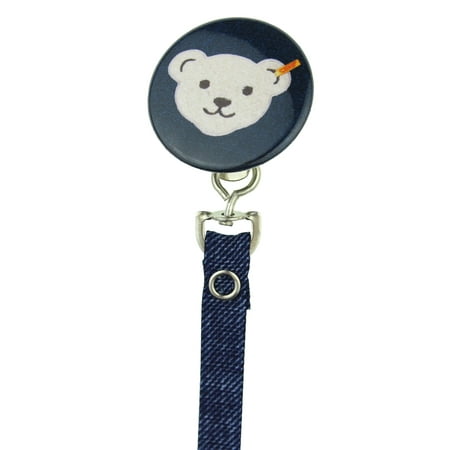 Teddy Bear Face Pacifier Clip