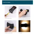 thumbnail image 3 of Toystoory 12W / semicircular (negro + blanco) lámpara de pared exterior lámpara de pared de balcón al aire libre LED al aire libre simple Iluminación y accesorios No.1 Toystoory HA025612-01, 3 of 6