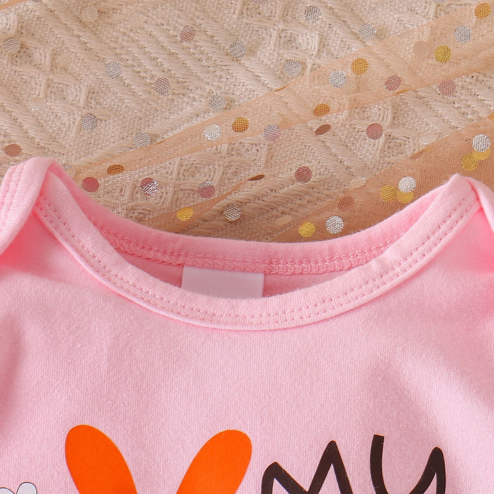 Jamsmile Newborn Girls Outfits Sets 1st Easter Day Bunny Print Romper With Floral Headband 3pcs Baby Girls Princess Outfits