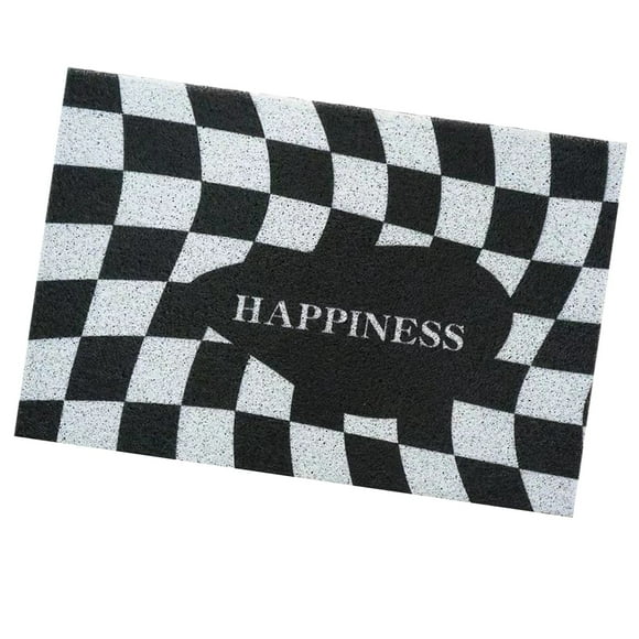 Alfombra absorbente para el suelo, alfombras de cocina lavables con diseño de tablero de ajedrez, alfombras de cocina, alfombra de baño, acabado de lujo Jadeshay A