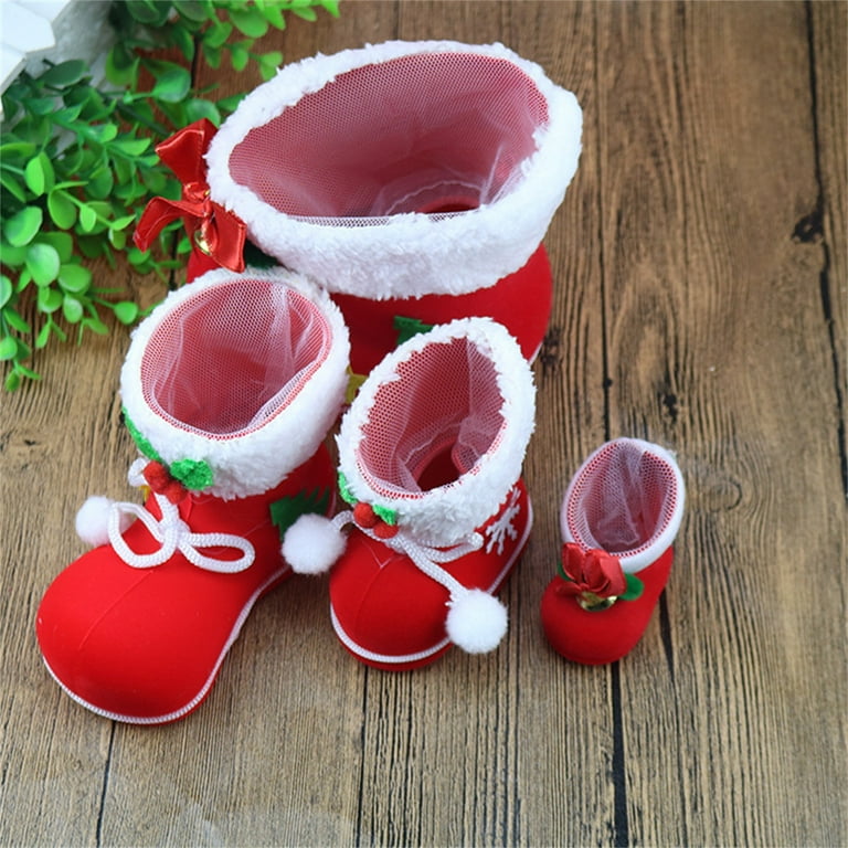Mosey Christmas Candy Boots Tear Resistant Santa Gift Stocking