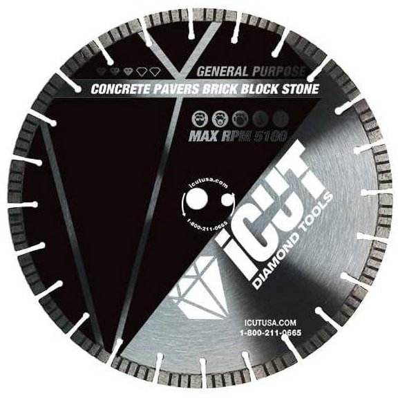 14" ICUT All Terrain Pro 12mm High Turbo Segment Diamond Blade