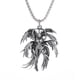 thumbnail image 3 of Collar Casa de los Tesoros con colgante de Ángel del diablo de doble alas de Metal Unisex, 3 of 4