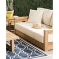 thumbnail image 7 of SAFAVIEH OUTDOOR COUTURE Montford 2-Seat Bench Natural Teak / Beige, 7 of 7