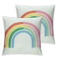 thumbnail image 2 of BANET Set of 2 Rainbow Pillow Covers  for Home Decor 18x18in, 2 of 8