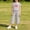 Gray, variant on HOMBOM Girls Summer Outfits Heart Print Crew Neck Short Sleeve Top with Side Drawstring & Elastic Waist Capri Pants 2 Piece Casual Set Age 2-10Y,Pink,4-5 Years