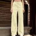 thumbnail image 5 of QQZ Flowy Wide Leg Cargo Joggers Pants For Women, Elastic Waist Drawstring Casual Track Pants, Daily Lounging Weekend Travel Outfits, 5 of 8