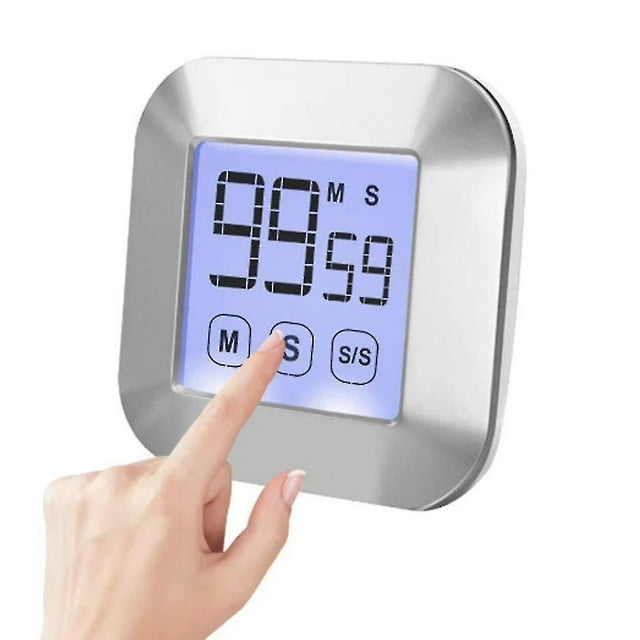Temporizador de cocina digital magnético con pantalla LED.