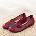 thumbnail image 2 of XIHAHA, zapatos planos bordados de tela de algodón suave hechos a mano Vintage para mujer, cómodas zapatillas para caminar para mujer con zapatos de malla, 2 of 4