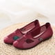 thumbnail image 2 of XIHAHA, zapatos planos bordados de tela de algodón suave hechos a mano Vintage para mujer, cómodas zapatillas para caminar para mujer con zapatos de malla, 2 of 5