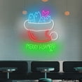 thumbnail image 2 of Craftnamesign Merry Fishmas Neon Light, Merry Christmas LED Sign, Fishing Wall Art, 2 of 5