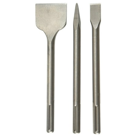 - 12 in. SDS Max Type Masonry Chisel Bit Set 3 Pc