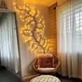 thumbnail image 1 of Luces LED para árbol, decoración de pared interior, luces de vid de árbol, 144 LED, decoración navideña, dormitorio, hogar (blanco cálido, enchufable), 1 of 5