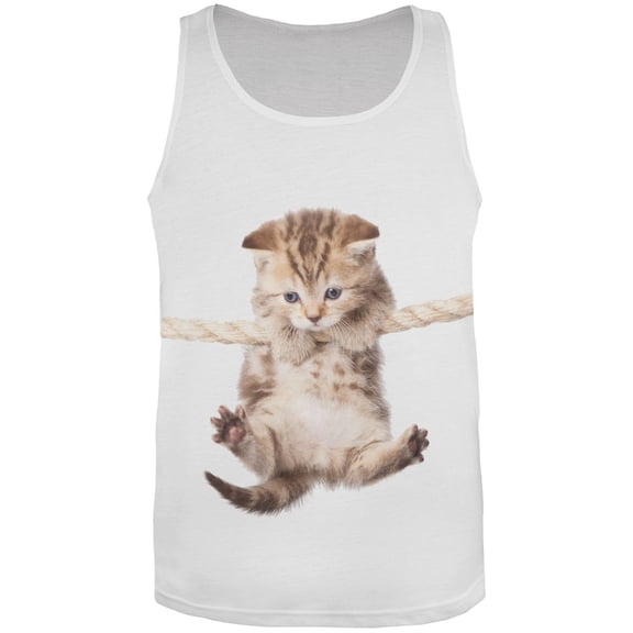 Hanging Kitty All Over Adult Tank Top
